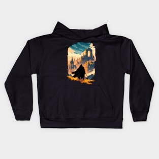 A Lone Ranger at the Threshold of a Lost Realm - Fantasy Kids Hoodie